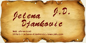 Jelena Đanković vizit kartica